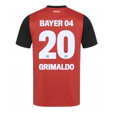 Bayer Leverkusen Alejandro Grimaldo #20 Hemmatröja 2024-25 Korta ärmar